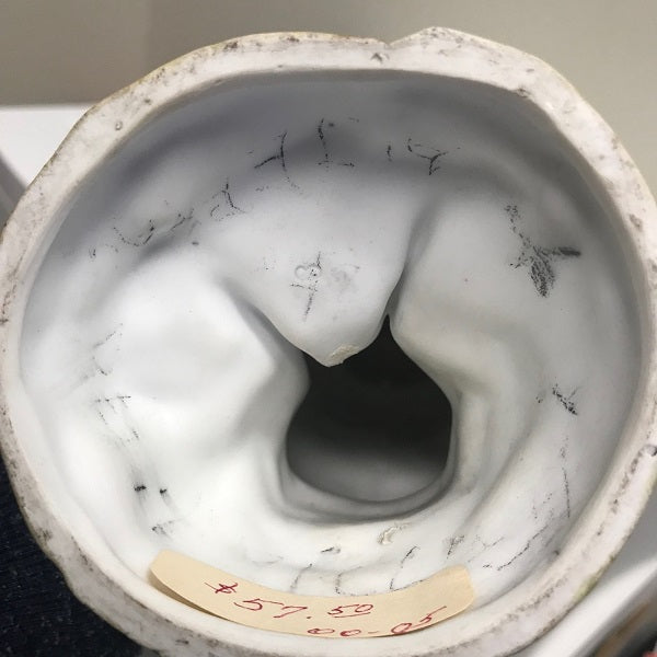 Antique Bisque Porcelain Woman Figurine