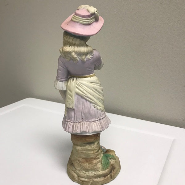 Antique Bisque Porcelain Woman Figurine