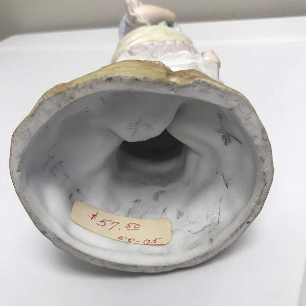 Antique Bisque Porcelain Woman Figurine