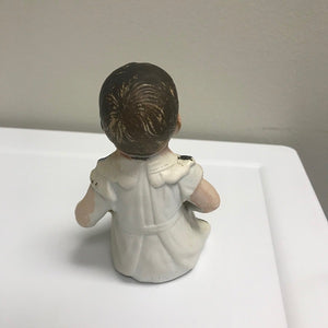 Antique Porcelain Sitting Girl Figurine 3987 Marking