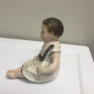 Antique Porcelain Sitting Girl Figurine 3987 Marking