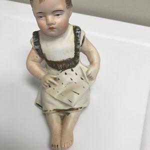 Antique Porcelain Sitting Girl Figurine 3987 Marking