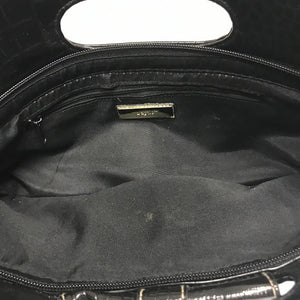 Apt 9 Clutch East West Purse Handbag Black Faux Leather