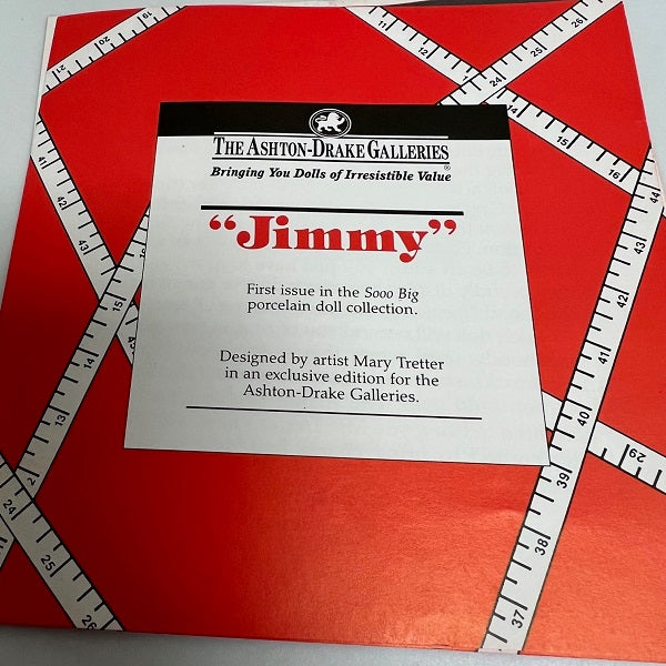 Ashton Drake Sooo Big Collection Jimmy Porcelain Doll 1993