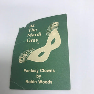 At the Mardi Gras Fantasy Clown by Robin Woods February Clown Doll 1986