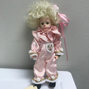 At the Mardi Gras Fantasy Clown by Robin Woods February Clown Doll 1986