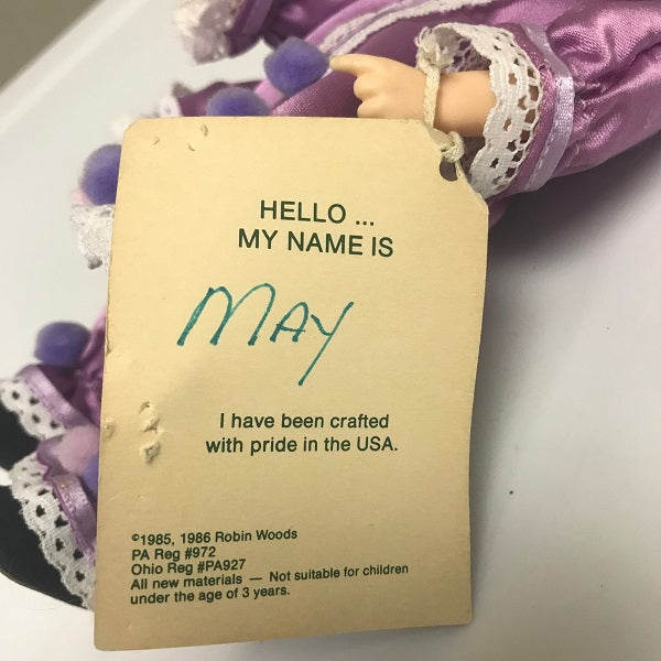 At the Mardi Gras Fantasy Clown by Robin Woods May Clown 1986 8in