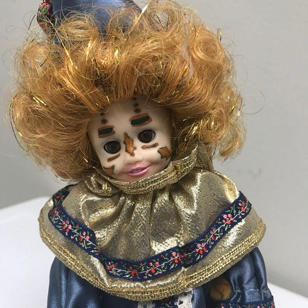 At the Mardi Gras Fantasy Clown by Robin Woods November Clown 1986 8in