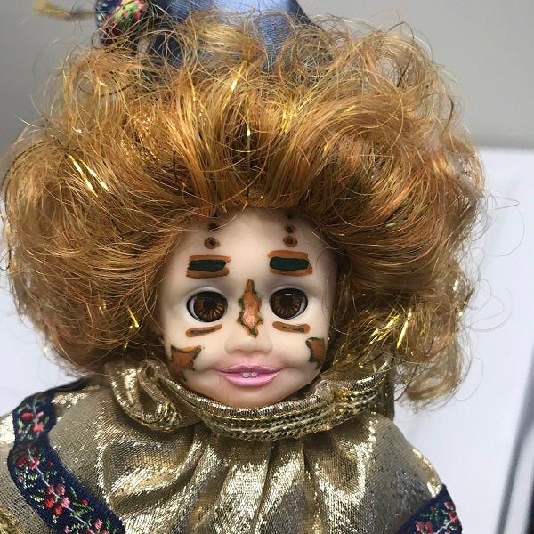 At the Mardi Gras Fantasy Clown by Robin Woods November Clown 1986 8in