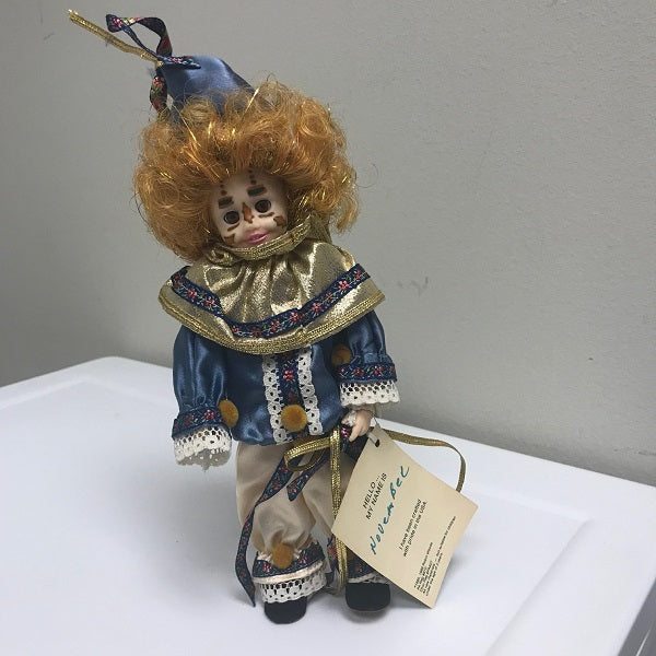 At the Mardi Gras Fantasy Clown by Robin Woods November Clown 1986 8in