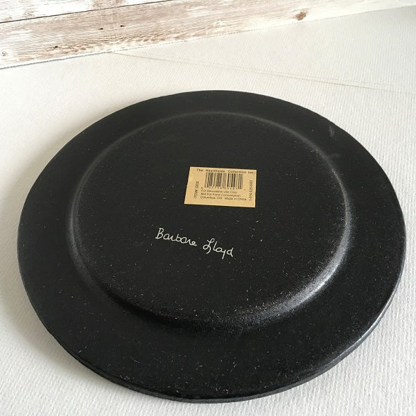Primitive wooden plate Barbara Llyod