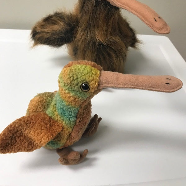 Ty Beanie Baby & Beanie Buddy Beak Kiwi Bird Set 1998 Plush Pair