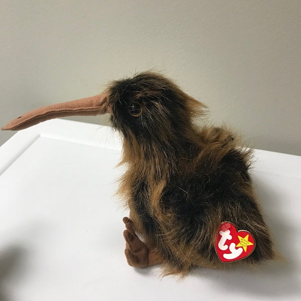 Ty Beanie Baby & Beanie Buddy Beak Kiwi Bird Set 1998 Plush Pair