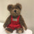 Boyds Bears Clark S. Bearhugs 6” Plush Jointed Bear # 918055 Red Romper