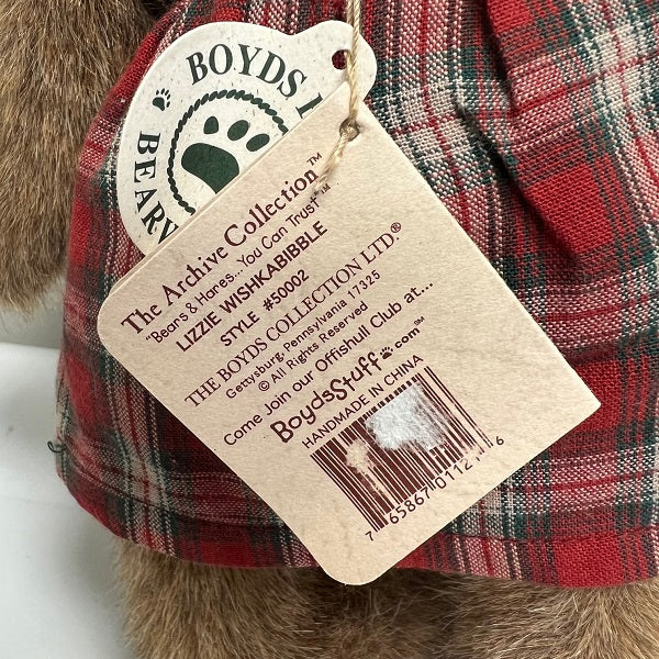 Boyds Bears Lizzie Wishkabibble Day 10" Archive Collection 2000