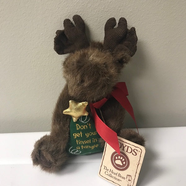 Boyds Bears Tangle Christmas Moose Plush Thinkin of Ya Series 6 Inch
