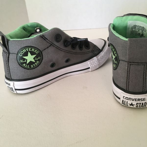 Aan partner Jaar Boys Converse All Star Shoes Grey/Green Size 11 Junior Youth Athletic -  Chickenmash Farm