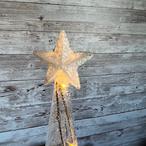 Brite Star LED Frosted Glass Tree Lighted Decoration Battery Operated