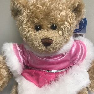 Build A Bear Pink Ice Skater Plush Stuffed Animal Bear