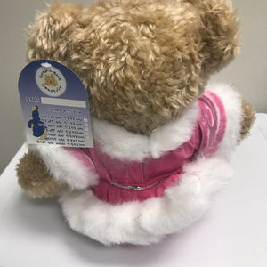 Build A Bear Pink Ice Skater Plush Stuffed Animal Bear