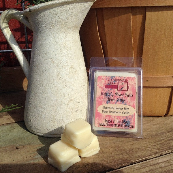 Black Raspberry Vanilla Candle Melt | Melt My Heart Tarts 6 Pack Clamshell | Wax Melts-Chickenmash Farm
