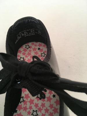 Capezio Tele Tone Tap Shoes Girls Size 6 1/2 M Black Tap Shoes
