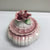 Capodimonte Pink Porcelain Dish With Floral Lid Made In Italy