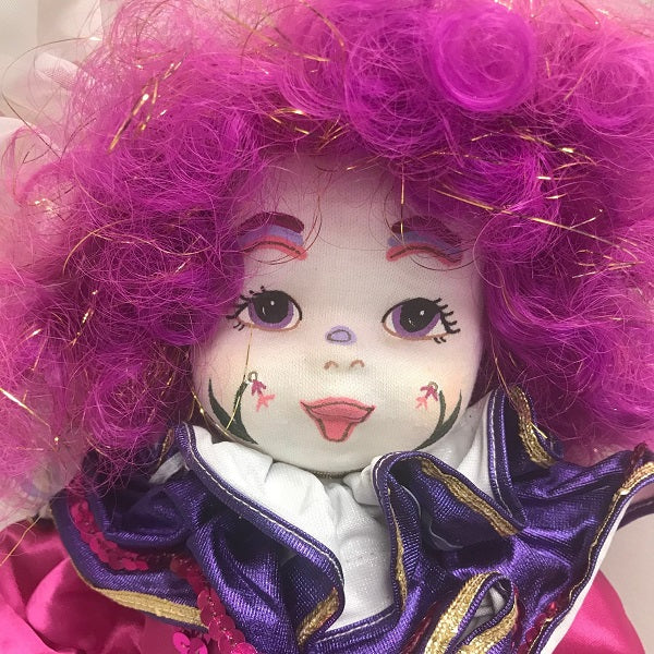 Collectible Robin Woods Clown Soft Bodied Doll 16in