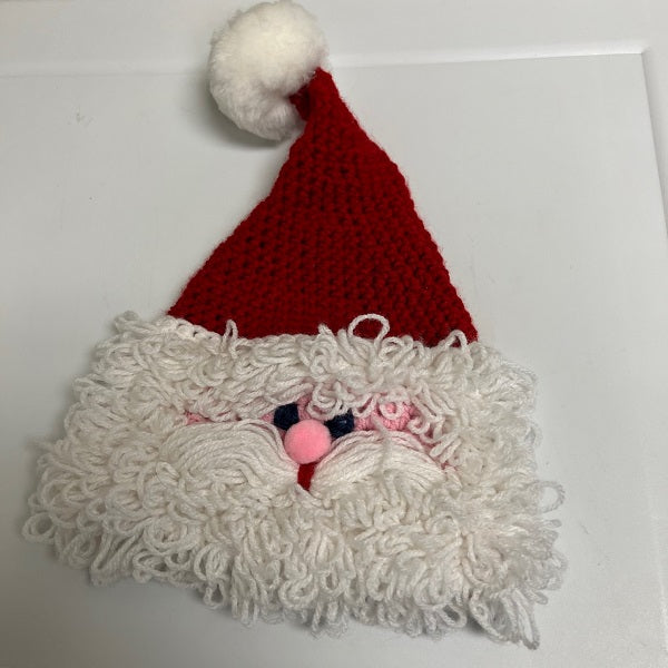 Crochet Santa Hat Cozy Christmas Decoration