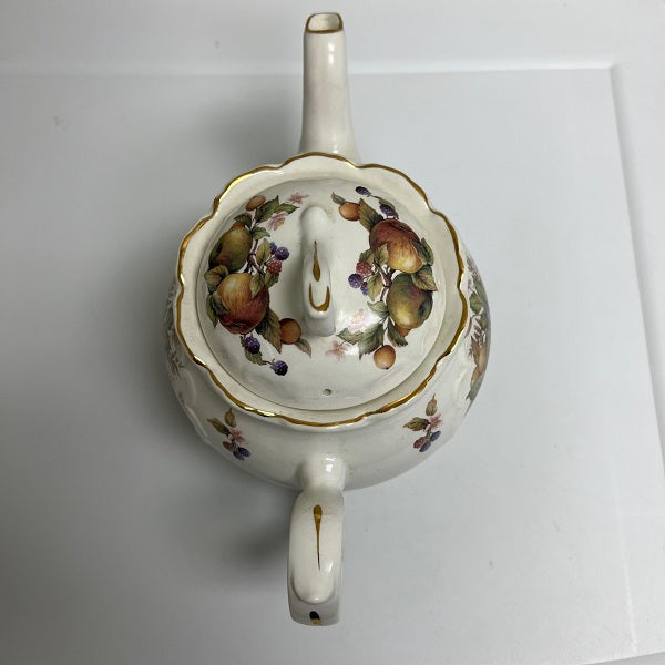 Crown Dorset Fruit Teapot Staffordshire England Ceramic Teapot