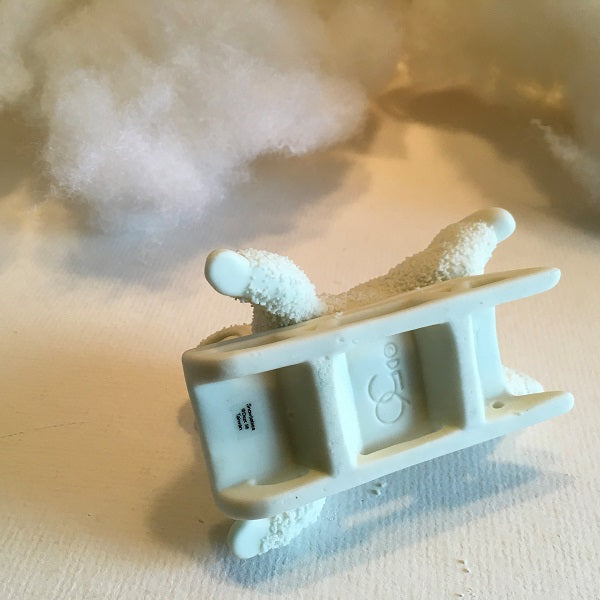 DEPT 56 SNOWBABIES Hold On Tight Winter Tales Sledding Sled