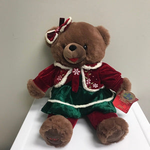 Dan Dee Collector's Choice Snowflake Teddy 2007 Plush Brown Bear 20in