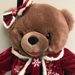 Dan Dee Collector's Choice Snowflake Teddy 2007 Plush Brown Bear 20in