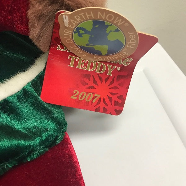 Dan Dee Collector's Choice Snowflake Teddy 2007 Plush Brown Bear 20in