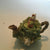 Dept 56 Mini Teapot Cabbage Leaf Bunnies Reverse Top Lid