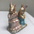 Bunny Rabbit Couple Ceramic Figurine