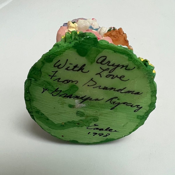 Easter Rabbit Figurine Resin Standing Easter Rabbit Figurines Lot of 3