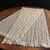Eggshell White Table Runner 60" Crocheted Table Runner