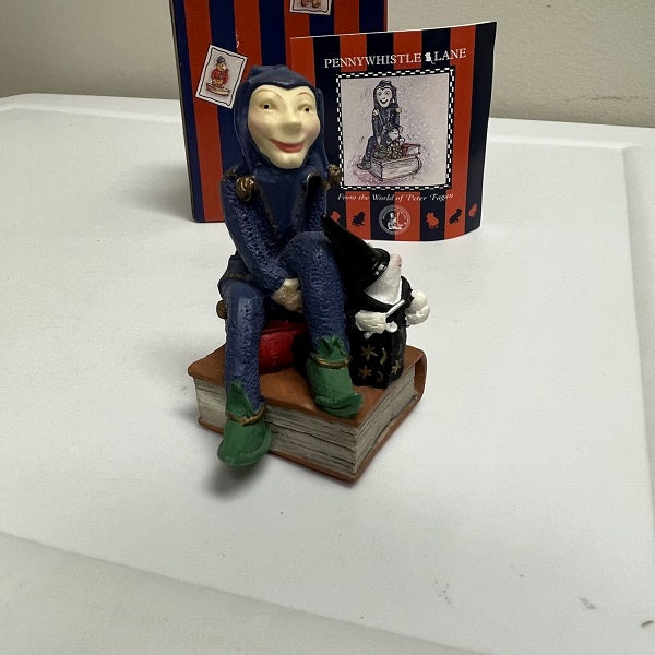 Enesco Penny Whistle Lane Jangles the Jester Mouse Books Figurine 1993