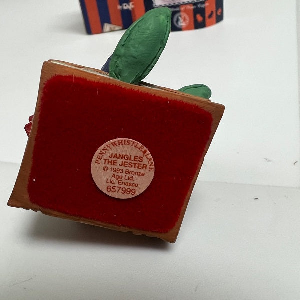 Enesco Penny Whistle Lane Jangles the Jester Mouse Books Figurine 1993