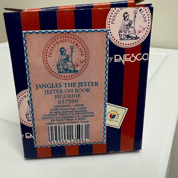 Enesco Penny Whistle Lane Jangles the Jester Mouse Books Figurine 1993