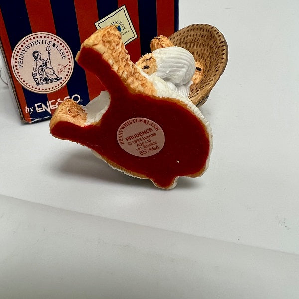 Enesco Penny Whistle Lane Prudence Bear With Hat And Sailor Dress Figurine