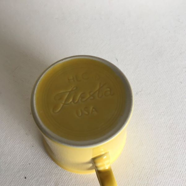 Fiestaware Yellow Ring Handle Coffee Mug HLC Homer Laughlin