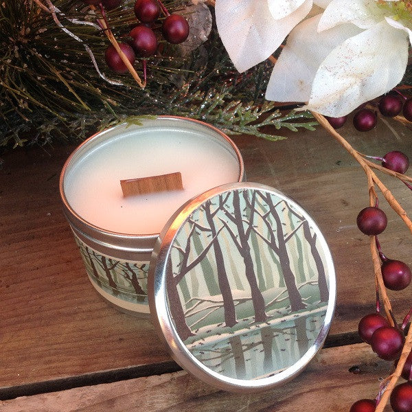 Fireside Wood Wick Soy Candle-Chickenmash Farm