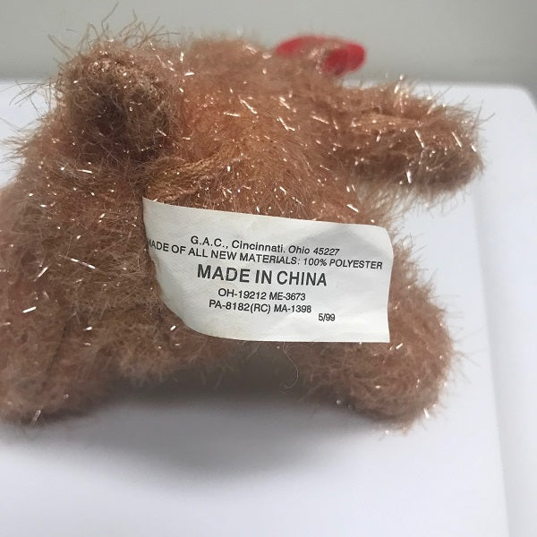 G.A.C. Vintage Reindeer Plush Stuffed Animal Toy 1999