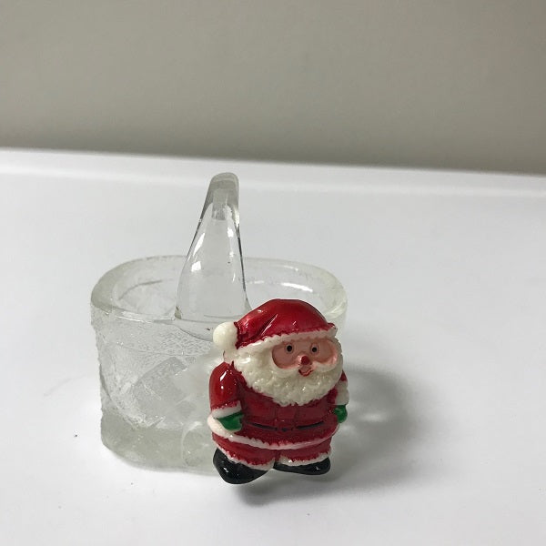 Glass Basket Christmas Decoration 