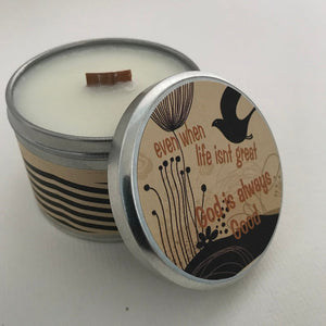 God Is Always Good Inspirational Candle | Amazing Grace Scent-Chickenmash Farm