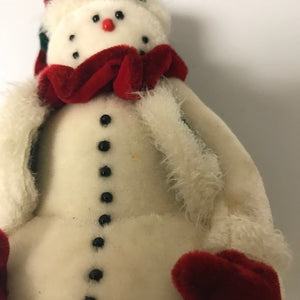 HC Accents Donald Snowdrift Plush Snowman Ornament 2000