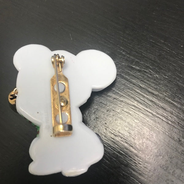 Hallmark Holiday Pin Mouse with Jingle Bell Brooch
