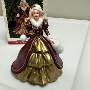 Hallmark Keepsake Ornament Holiday Barbie 1996